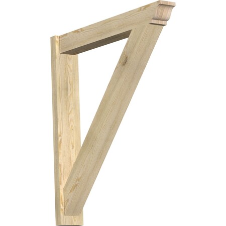 Ekena Millwork Traditional Traditional Rough Sawn Outlooker, Douglas Fir, 6"W x 38"D x 42"H OUT06X38X42TRA01RDF